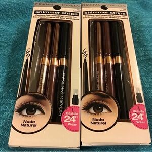 PHYSICIANS FORMULA SHIMMER STRIPS SET OF 3 EYELINERS NWT 2 AVAIL NUDE NATURALS
